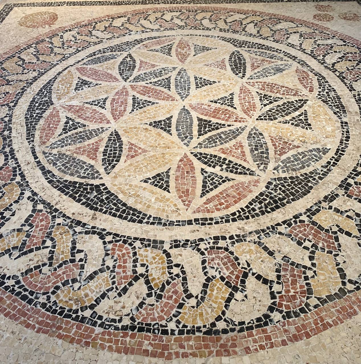 Мозаика-паттерн «Цветок Жизни», найденный в Израиле.JPG